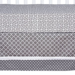 Ombre Gray 3 Piece Crib Bedding Set