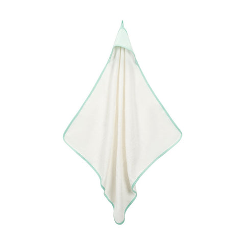 Organic Cotton Aqua Stripe Deluxe Hooded Towel
