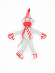 Photo 1 Organic Cotton Big Holiday Monkey Toy - 11" tall