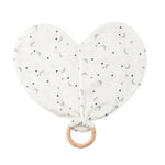 Photo 1 Organic Cotton Muslin Starry Night Heart Lovey Toy
