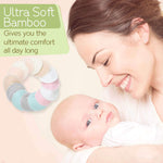 Organic Nursing Pads For Breastfeeding (Pastel Touch Lite, Large 4.8")