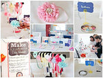 Photo 2 Paris Inspired Collection - Fashion Headband Kit - Baby Shower Games Headband Station Party Supplies for DIY Hair Bow Maker - Make 32 Headbands and 5 Clips