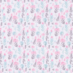 Pastel Painterly Floral Deluxe Flannel Fitted Crib Sheet