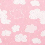 Photo 2 Pink Clouds Deluxe Flannel Fitted Crib Sheet