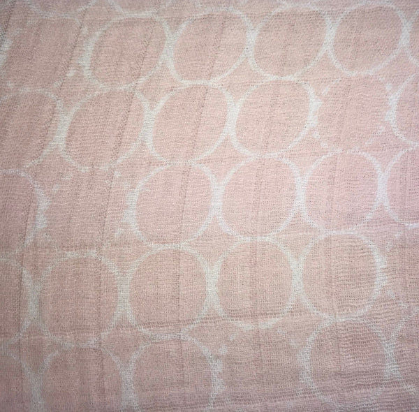 Pink Gauze Dot Fabric - 3yds