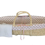 Pink Moses Basket Sweet and Simple