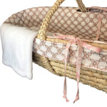 Pink Moses Basket Sweet and Simple