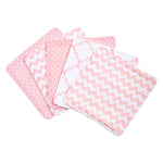 Photo 1 Pink Sky 5 Pack Wash Cloth Set