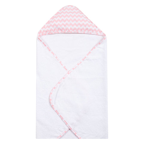 Pink Sky Chevron Deluxe Hooded Towel