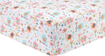 Photo 1 Playful Elephants Deluxe Flannel Fitted Crib Sheet
