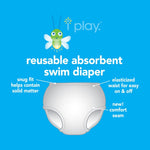 Pocket Trunks w/Built-in Reusable Absorbent Swim Diaper - Blue Whale
