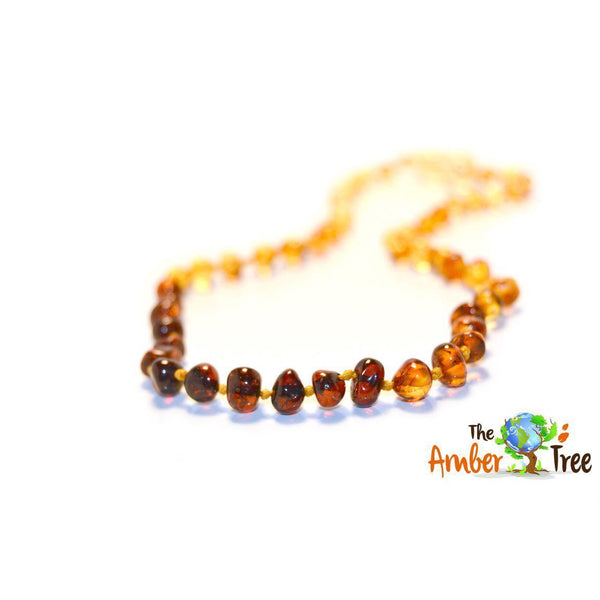Polished Ombre Baltic Amber Necklace