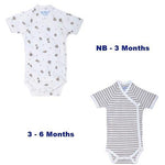 Photo 1 Progressive 2-pack Short Sleeve Side Snap Baby Body