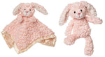 Photo 1 Putty Pink Bunny Toy and Bunny Character Blanket Lovey