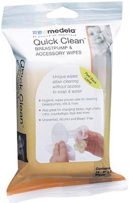 Quick Clean Breastpump / Accessories Wipes - 24 ct