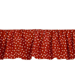 Photo 2 Red & White Dot Houndstooth Full Bed Skirt