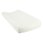 Photo 1 Sage Dot Deluxe Flannel Changing Pad Cover