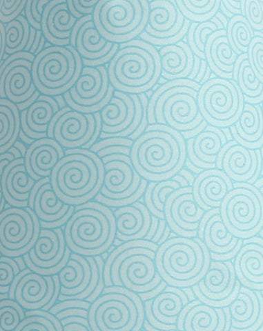 Scribbles Blue Swirl Fabric - 3yds