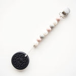 Photo 10 Black Cookie Teether with holder - Rose - Grey