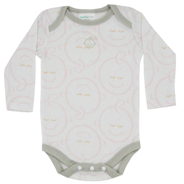 SootheTIME Sleepzies Newborn Bodysuit, 2 pk - Pink