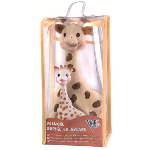Sophie the Giraffe Set: Soft toy + latex toy