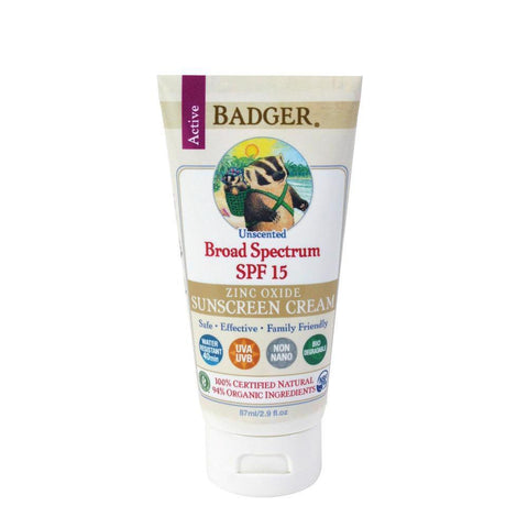 SPF 15 Unscented Sunscreen Cream - 2.9 Oz