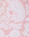 Photo 1 Sweet & Simple Pink Floral Paisley Fabric - 3 yds.