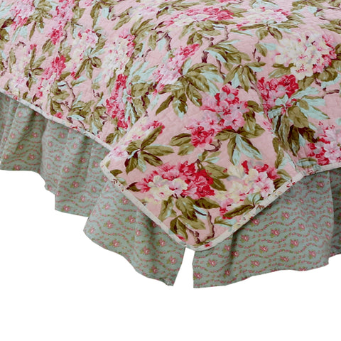 Tea Party Floral Queen Bed Skirt