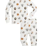 Toddler Animal Print Long John Pajama Set