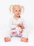Photo 2 Toddler Lavender Dot Long John Pajama Set