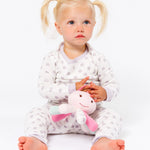 Toddler Lavender Dot Long John Pajama Set