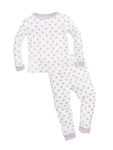 Photo 1 Toddler Lavender Dot Long John Pajama Set