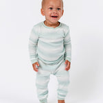 Toddler Sea Breeze Stripe Long John Pajama Set