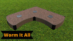 Photo 17 Tool-Free 'Ok Corral' Curved Corner Raised Garden Bed - 8' x 8'