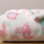 Tropical Pastel Plush Baby Blanket