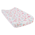 Photo 1 Tropical Pastel Plush Changing Pad Cover