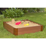 Photo 1 Two Inch Series 4ft. x 4ft. x 11in. Composite Square Sandbox Kit