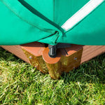 Photo 2 Two Inch Series 4ft. x 4ft. x 11in. Composite Square Sandbox Kit with Canopy/Cover