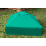 Photo 1 Two Inch Series 4ft. x 4ft. x  5.5in. Composite Square Sandbox Kit with Canopy/Cover