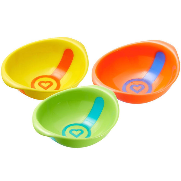White Hot Toddler Bowls, 3ct - Assorted Colors