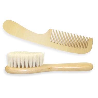 Wood Brush & Comb Set